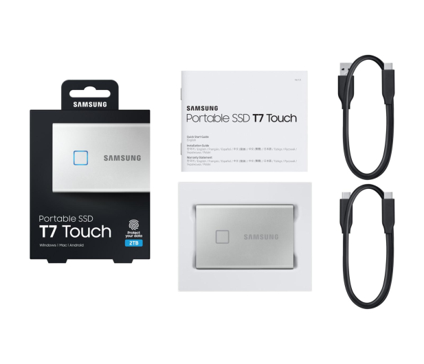 Samsung Portable SSD T7 Touch 2TB USB 3.2 Gen. 2 Srebrny - 541046 - zdjęcie 25